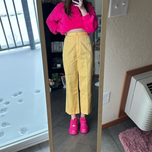 Vintage yellow sears trousers size 6 - Picture 9 of 10